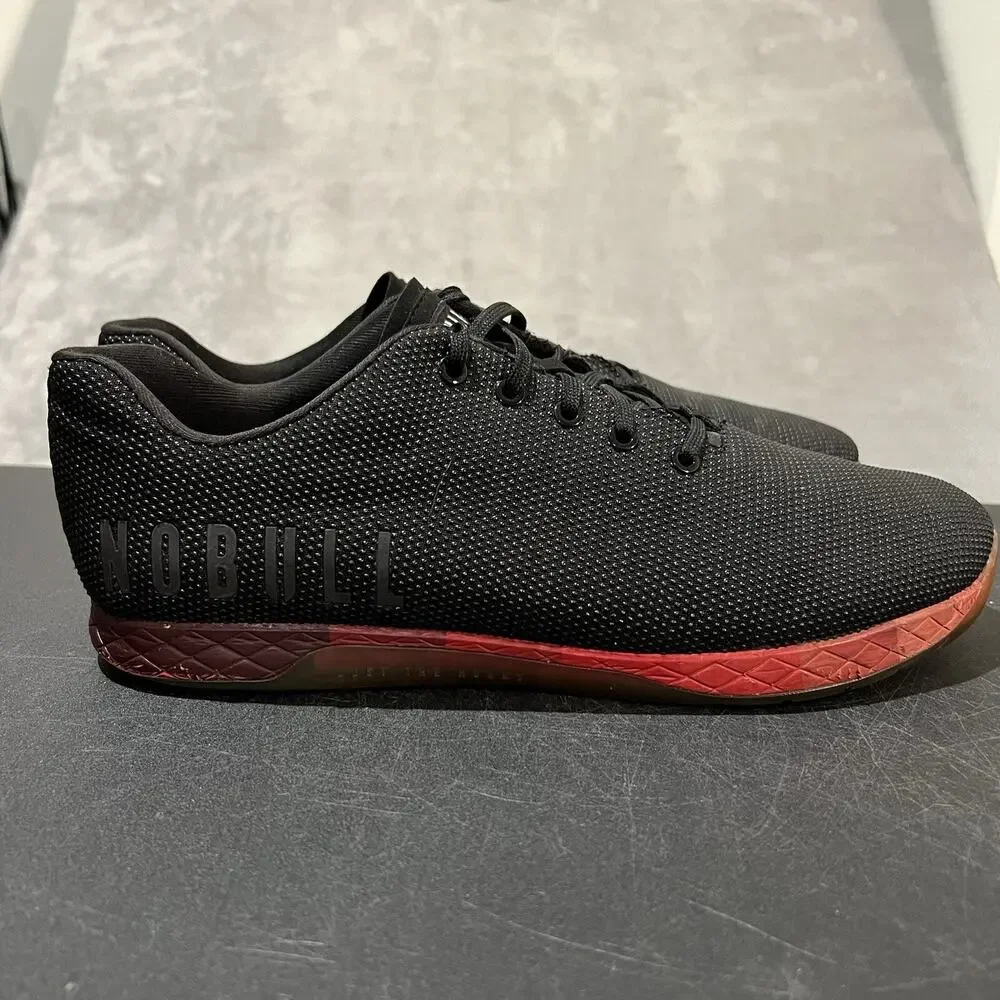 Nobull Outwork Trainers Mens 14 Black Athletic Super Fabric Workout Sneakers
